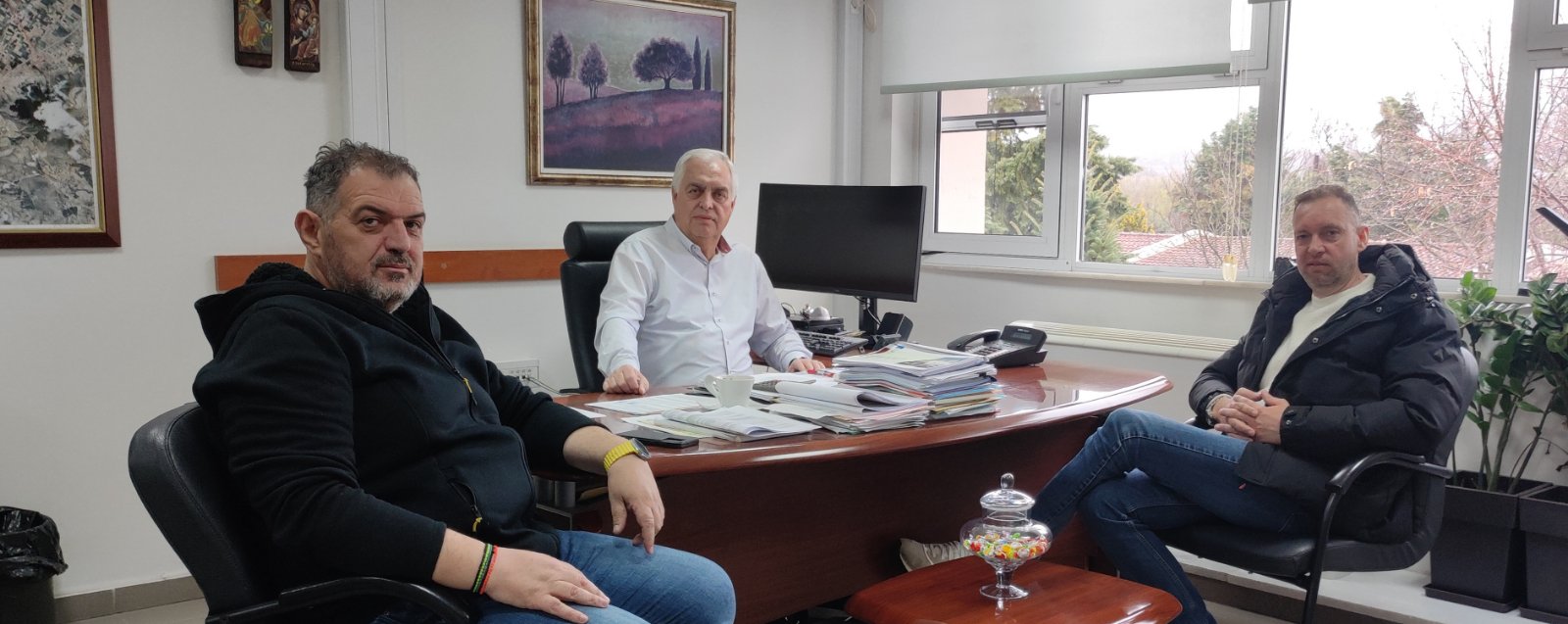 Με τον Διευθυντή ΛΚΔΜ Α. Νίκου συναντήθηκε  το νέο Προεδρείο του Σπάρτακου