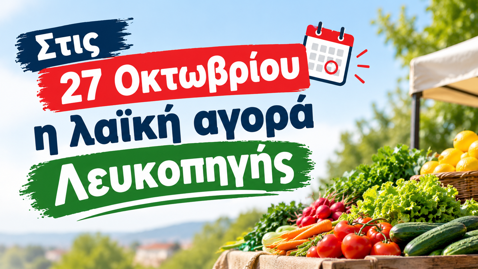 Δήμος Κοζάνης: Στις 27 Οκτωβρίου η λαϊκή αγορά Λευκοπηγής